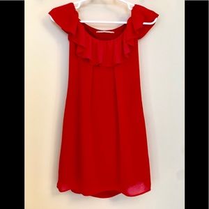 Cooper St Australia red off-shoulder dress size 4